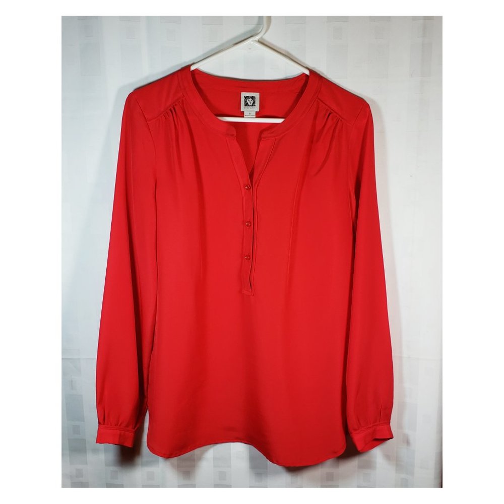 Anne Klein Blouse Orange Small